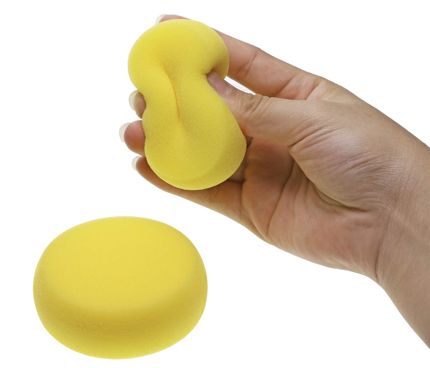 Penta Angel 6-Pack 3-Inch Round Synthetic Artist Sponges for Watercolor Painting, Pottery Clay, Ceramics & Wall Art - Perfect for DIY Crafts, Classroom Projects & Professional Art Studios