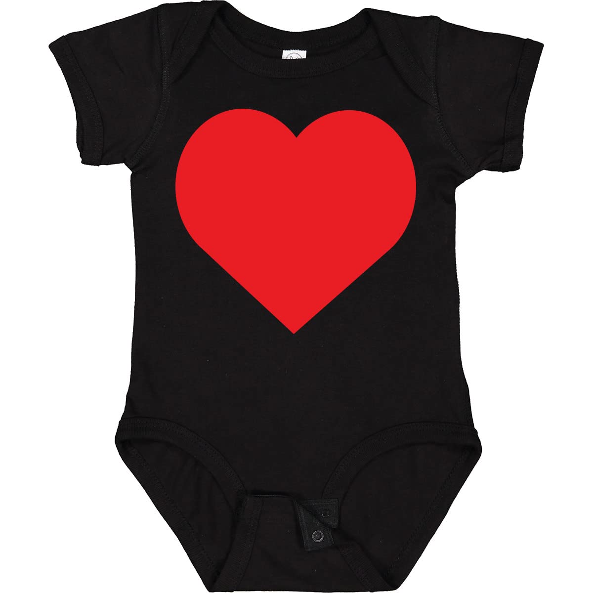 Inktastic Red Heart Baby Bodysuit - Soft Cotton Infant Onesie for Newborns & Toddlers - Perfect for Holidays, Family Photos & Everyday Wear