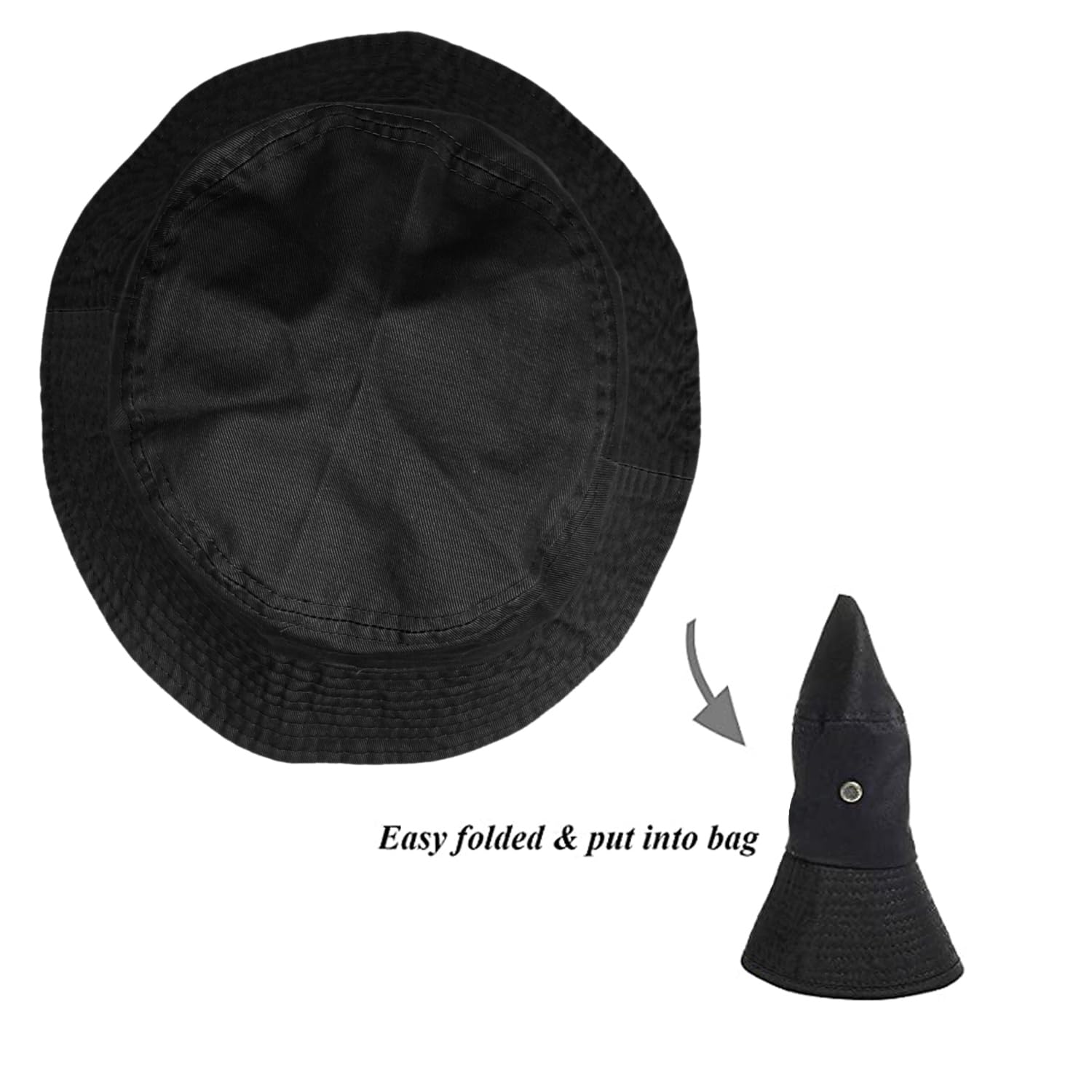 Unisex Packable UV Protective Bucket Hat - Small Brim Summer Beach Travel Hat for Men & Women | Perfect for Outdoor Activities, Vacations, and Sun Protection