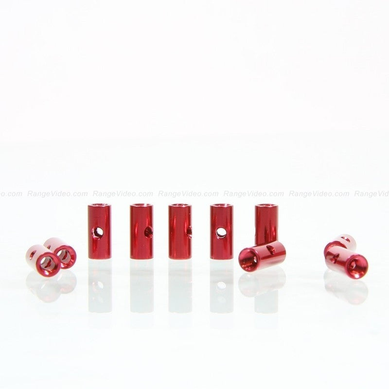 M3 x 0.5 x 10mm Hex Female-Female Standoff Spacer - Red Aluminum (10pcs) - for PCB, Motherboard, Electronics, and DIY Projects