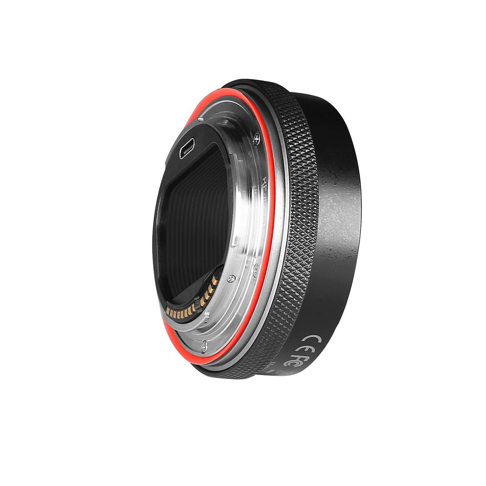 Meike MK-EFTR-B Metal Auto-Focus Mount Adapter with Control Ring - Canon EF/EF-S Lens to EOS R/RP/R5/R5C/R6/C70 Camera Converter - Perfect for Photography & Videography