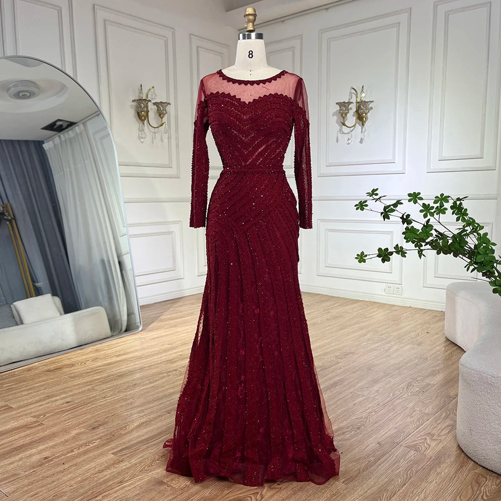 Elegant Black Mermaid Evening Gown with Purple Accents - Luxury Dubai Arabic Style Women's Party Dress LA72656 | Perfect for Formal Events, Galas & Special Occasions