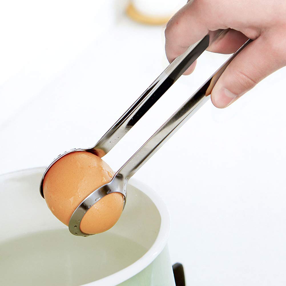 Stainless Steel Kitchen Tongs - 1pc Food Clip for Cooking, Baking, Buffet & Serving - Perfect for Grilling, Salad, BBQ, Bread & Pastry Handling