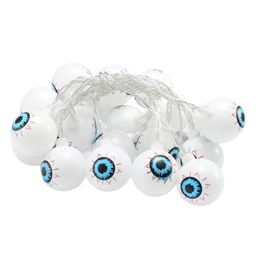 Holibanna Halloween String Lights - 20 LED Eyeball Lights (3 Meters) for Outdoor, Indoor, Garden, Yard & Party Decorations | Spooky Ambiance for Halloween, Christmas, Weddings & Home Decor