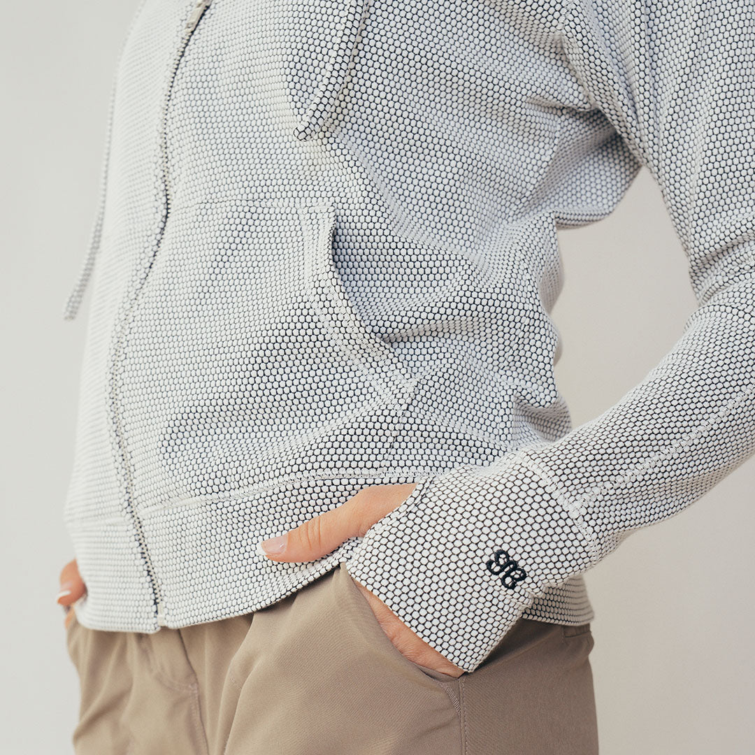 Albion Honeycomb Zip Up Hoodie - Lightweight & Comfortable for Men & Women - Perfect for Outdoor Activities, Gym & Casual Wear