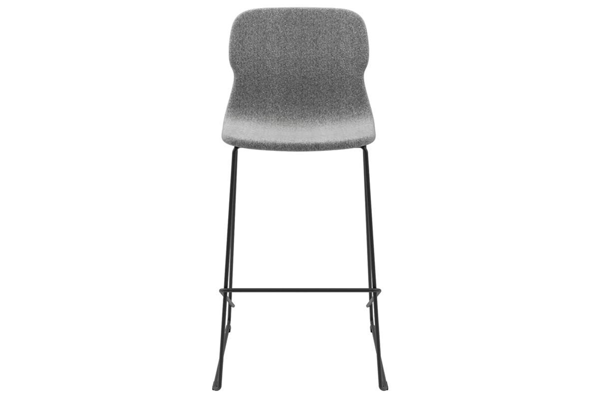 Sammy Counter Stool with Sled Base - 30 Inch Seat Height, Fabric Upholstered Bar Stool for Kitchen Island, Breakfast Nook & Home Bar Decor