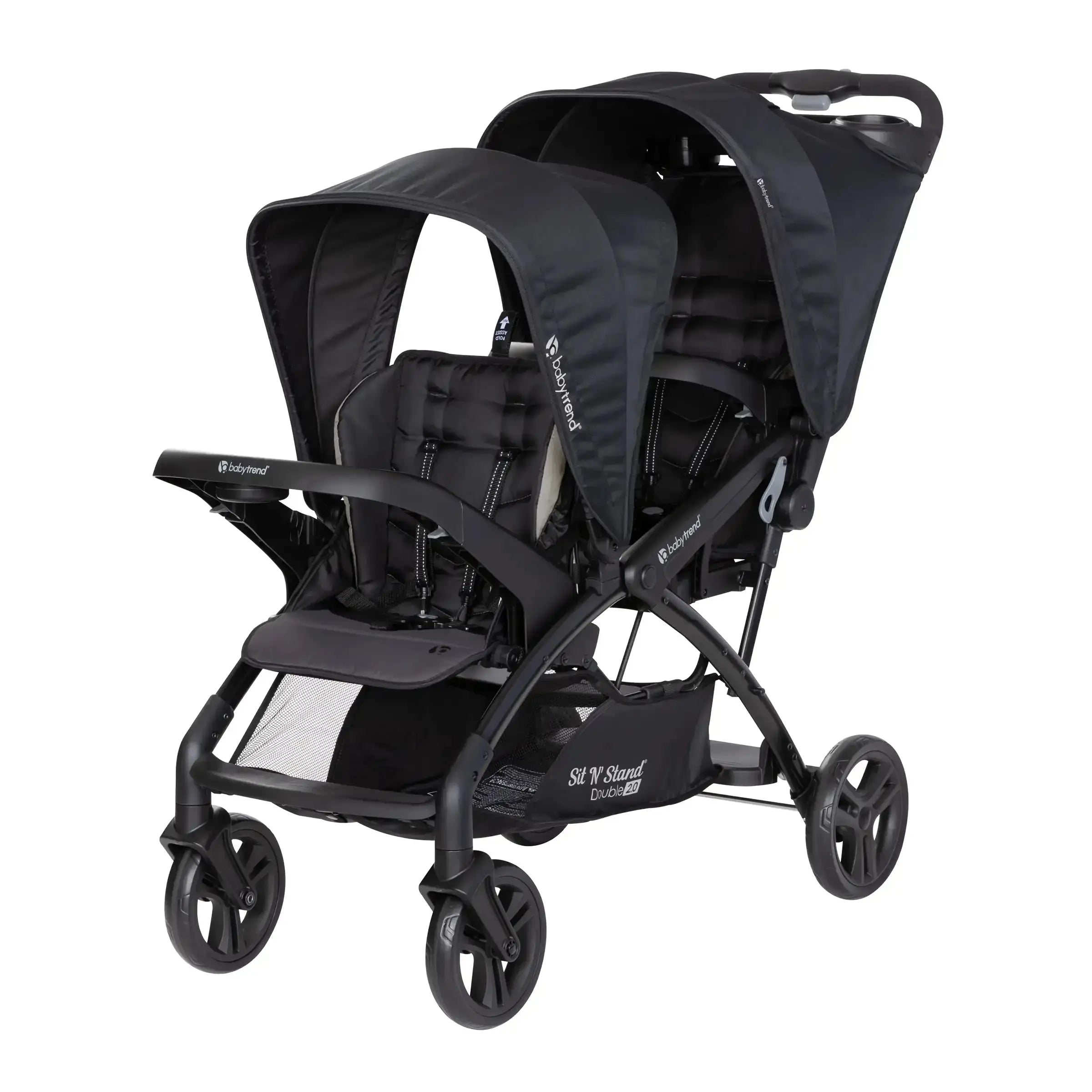 Sit N' Stand® Double 2.0 Stroller - Lightweight Tandem Baby Stroller with Adjustable Seat, Desert Tan (Walmart Exclusive) - Perfect for Twins, Siblings & Everyday Use at Parks, Malls & Travel