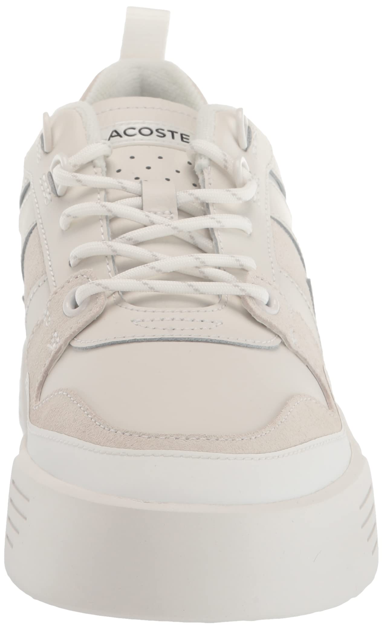 Lacoste Women's L002 Leather Sneakers - Comfortable & Stylish White Casual Shoes for Walking, Work & Everyday Wear