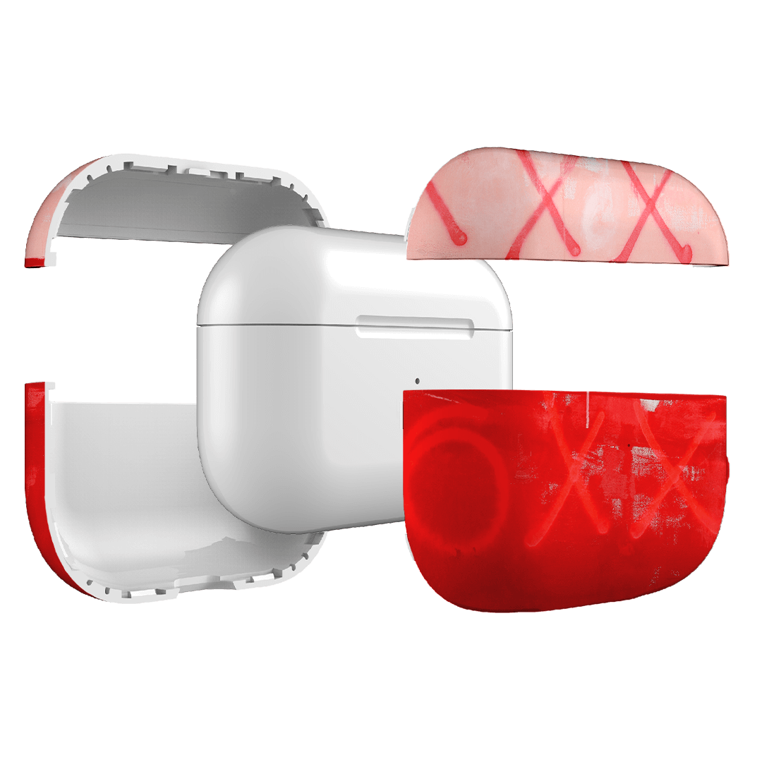 Premium XOXO AirPods Pro Case - Shockproof Protective Cover with Keychain for Apple AirPods Pro 2/1 - Perfect for Travel, Workout & Daily Use