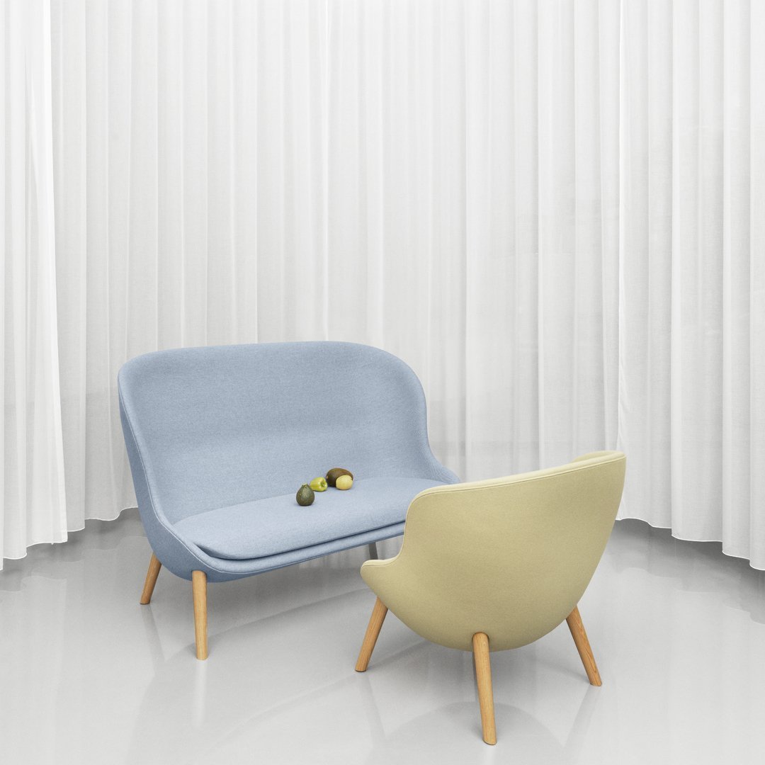 Modern Hyg Lounge Chair with 4 Sturdy Legs - Comfortable Low Profile Design for Living Room, Bedroom or Office Relaxation