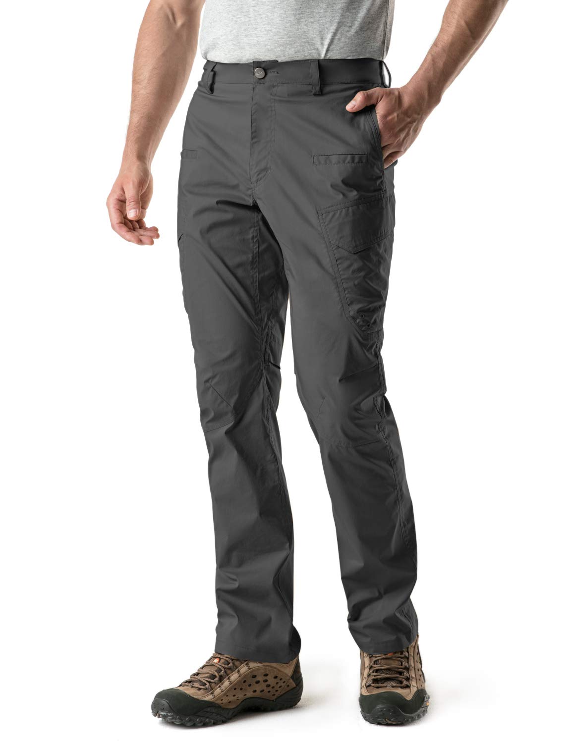 CQR Men's Hiking Pants - Water Resistant Outdoor Cargo Pants with Stretch, Lightweight UPF 50+ Work Pants for Hiking, Camping & Outdoor Adventures