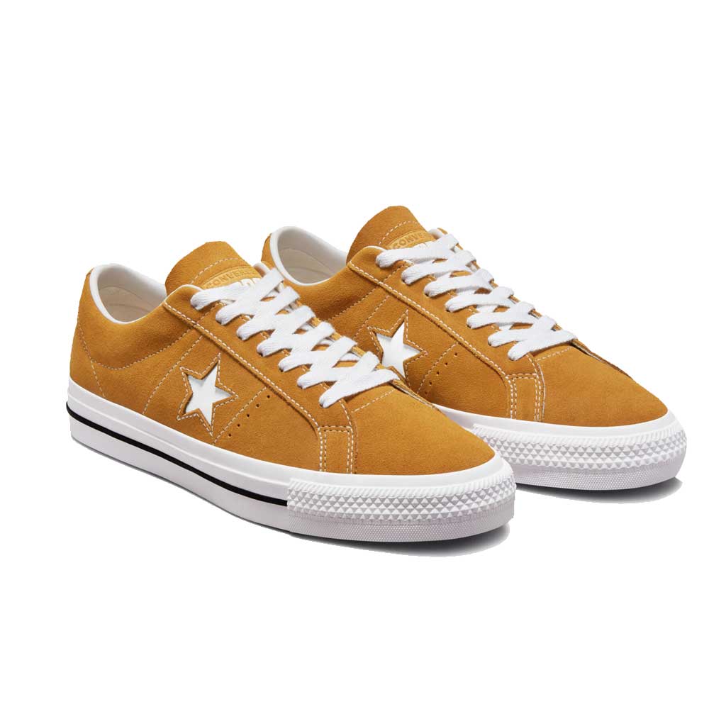 Converse One Star Pro OX Sneakers - Wheat, White & Black Colorway - Casual & Streetwear Fashion for Men & Women