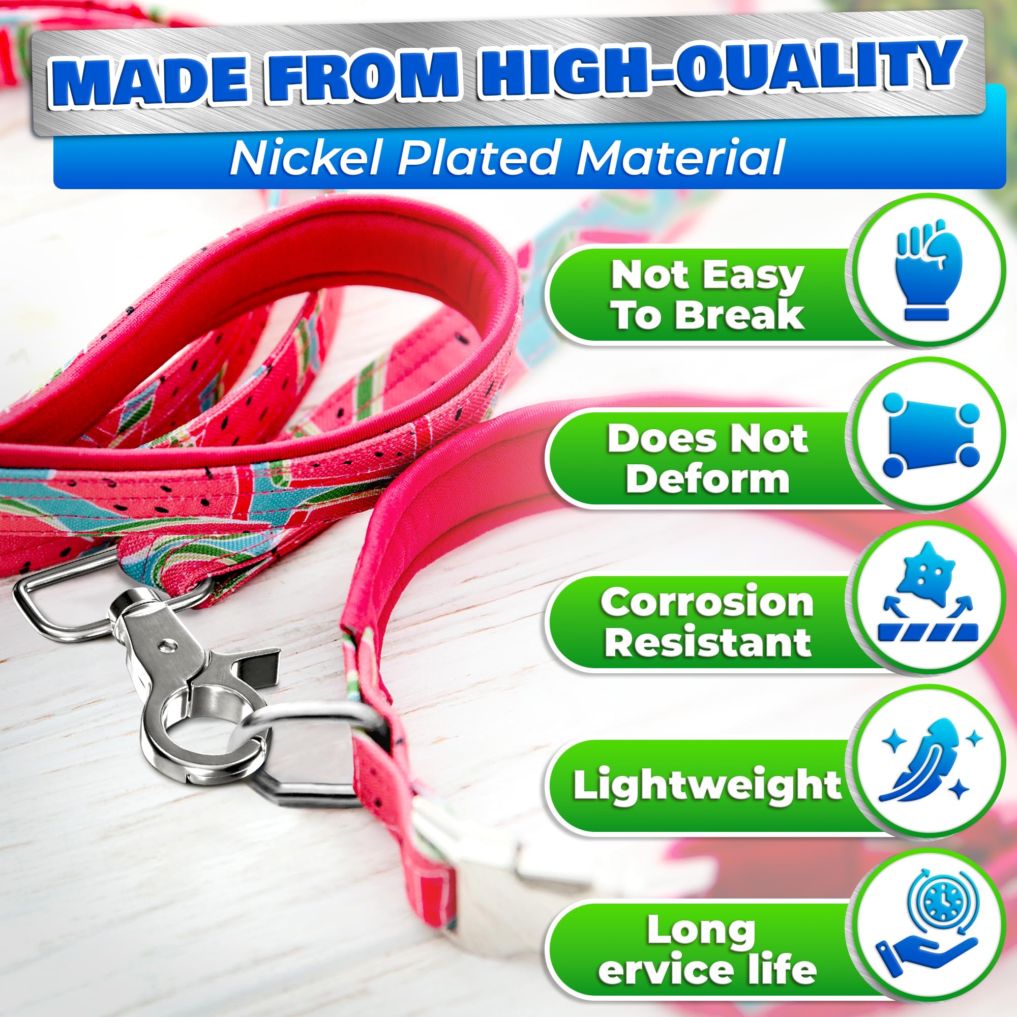 4Pcs Heavy Duty Swivel Snap Hooks - 2.2