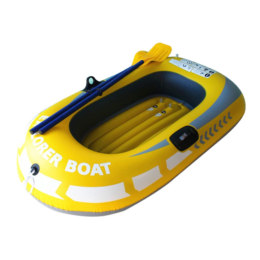 **Inflatable Kayak for Fishing - Single Person Portable PVC Canoe with Pump & Paddle - Model A | Lightweight, Durable for Lakes, Rivers & Outdoor Adventures**