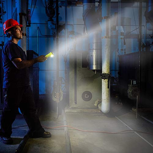 Streamlight 68751 Dualie 3AA 140-Lumen Intrinsically Safe Industrial Flashlight - Spot/Flood Beam, No Batteries, Yellow - Perfect for Hazardous Work Environments, Mining, Oil & Gas, and Emergency Use
