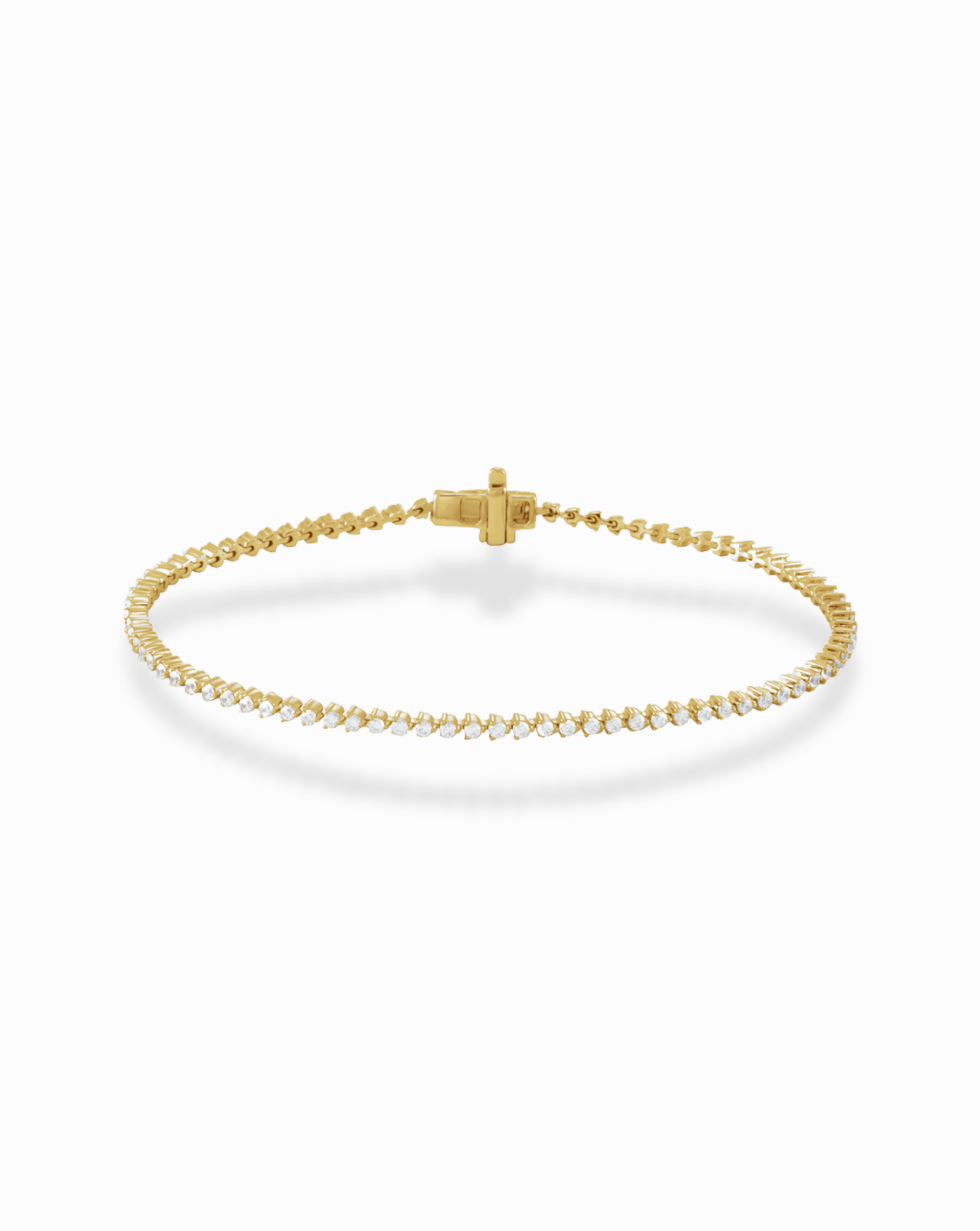 14K Lab Grown Diamond Tennis Bracelet for Women - Elegant & Durable Gold Plated Jewelry for Weddings, Parties & Special Occasions