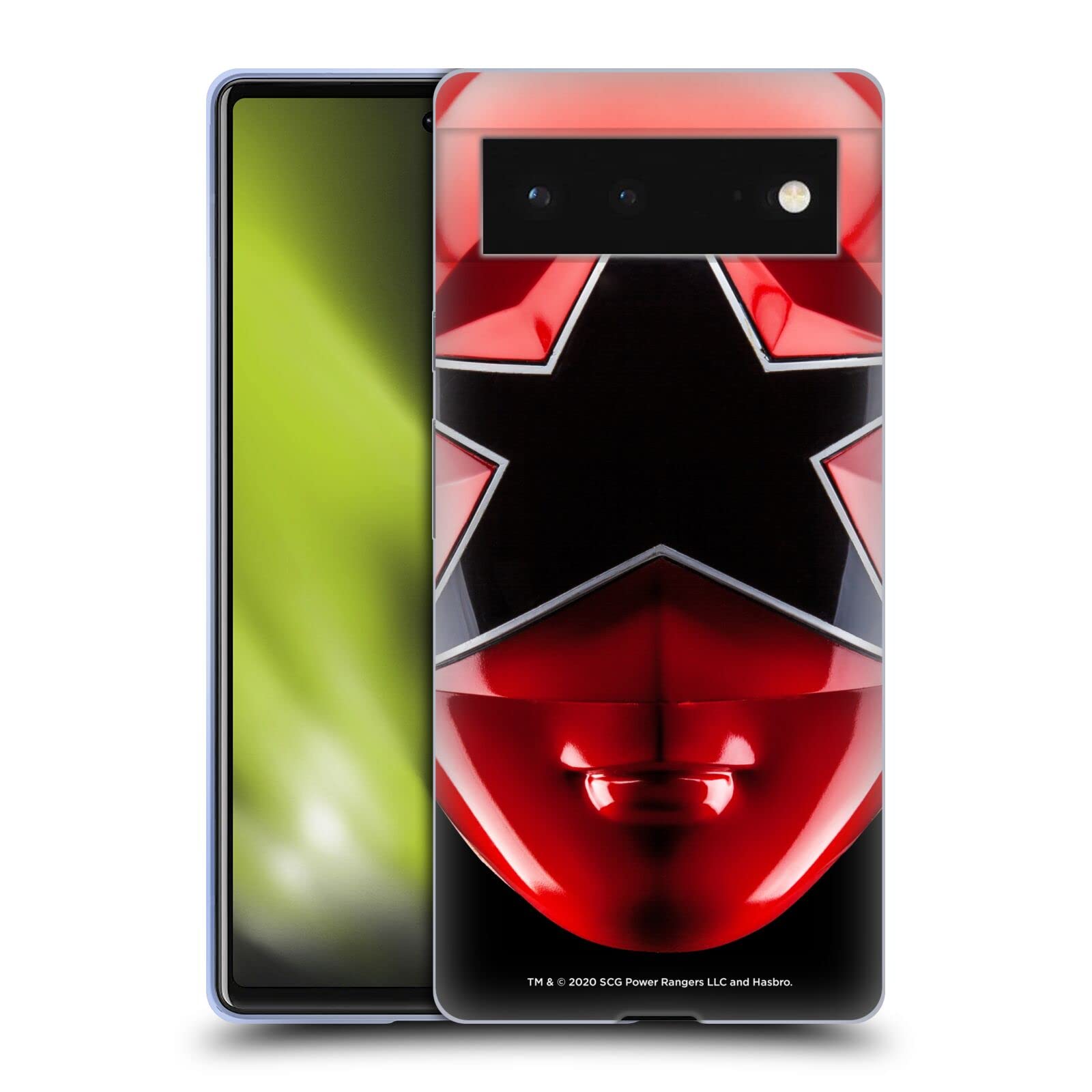 Power Rangers Red Zeo Helmet Case for Google Pixel 6 - Soft Gel Cover for Fans