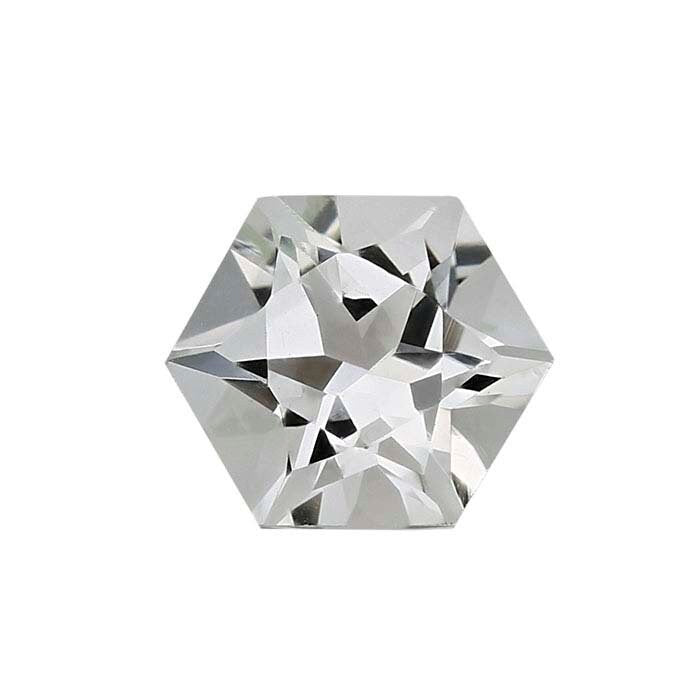 Natural Genuine Arkansas Ice Quartz - White Clear Crystal Quartz Loose Stones 5mm 6mm 108mm Hexagon Cut VVS Quality - Mined and Cut in USA - Perfect for Jewelry Making, Healing Crystals & Meditation Gifts