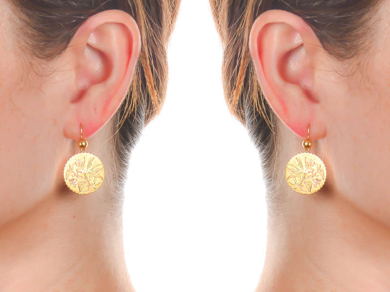 Victorian Style Three-Tone Gold Bird & Butterfly Dangle Earrings for Women - Elegant Jewelry Gift for Weddings, Parties & Special Occasions