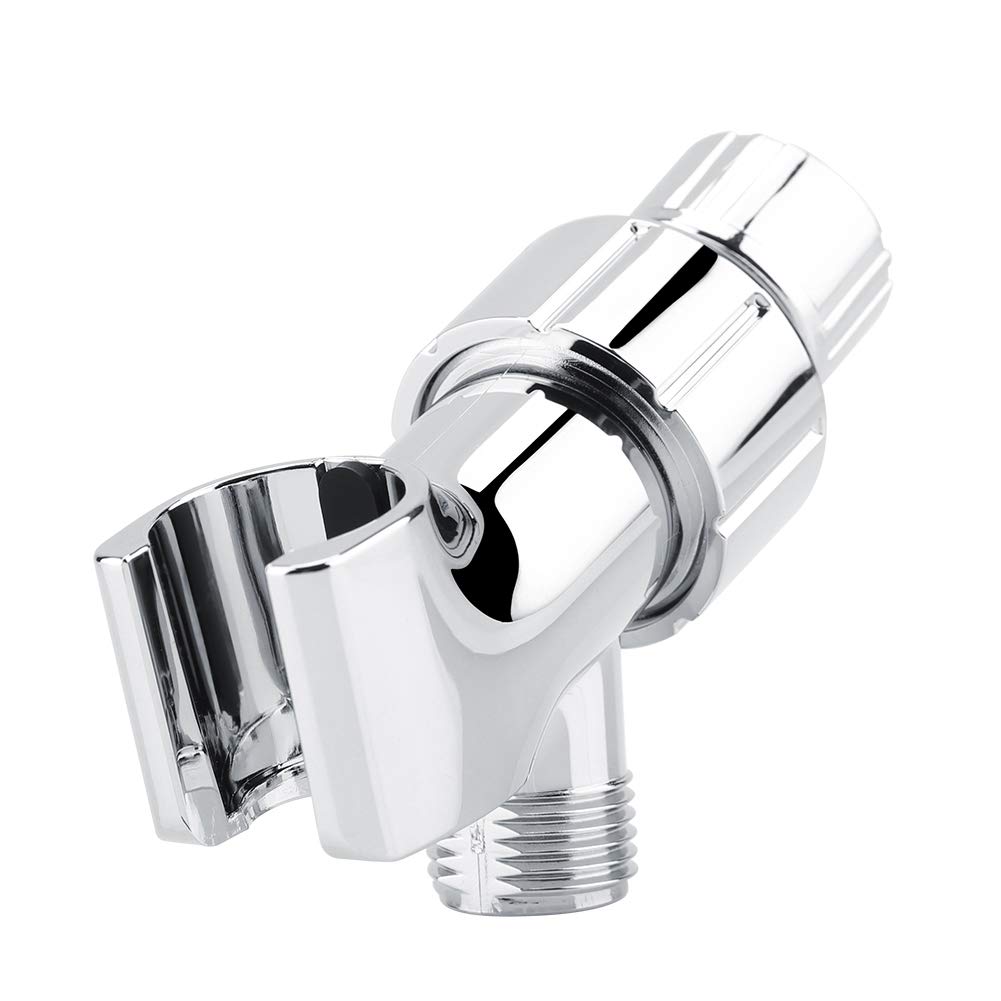 3-Way Rotatable Shower Diverter Bracket - Chrome Plated Plastic Shower Arm Holder for Bathroom Accessories - Perfect for Multi-Function Shower Systems & Spa-Like Experience