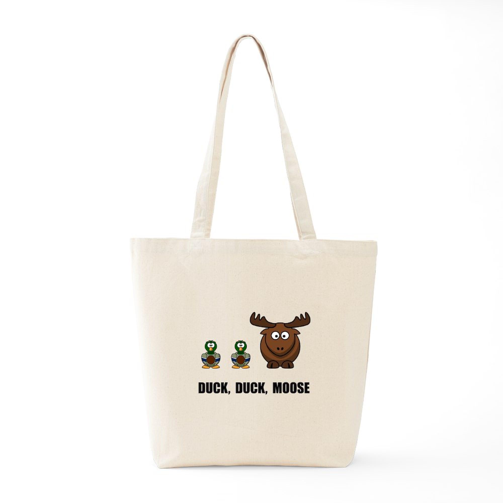 Duck Duck Moose Natural Canvas Tote Bag - Eco-Friendly Reusable Shopping Bag for Groceries, Beach & Daily Use | CafePress