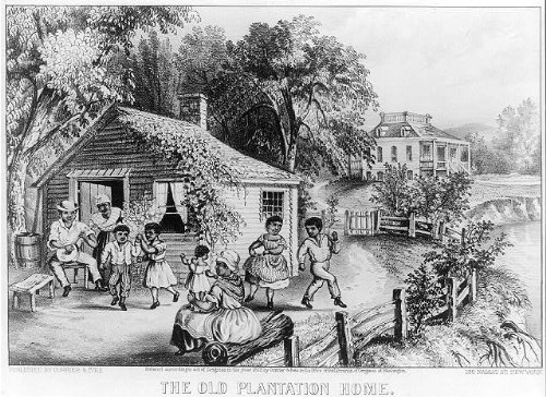 Vintage 1872 The Old Plantation Home Photo Reprint - Perfect for Antique Collectors & Historical Home Decor