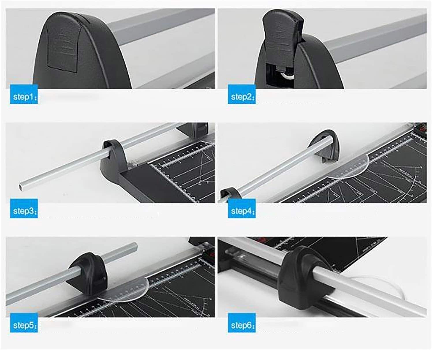 Portable A3 Paper Cutter - Professional Photo Trimmer with Plastic Base & Sharp Blades - Multi-Functional Office & Home Craft Tool (58x16.9x6.9cm) - Perfect for Scrapbooking, Card Making, Photo Editing & Office Document Cutting