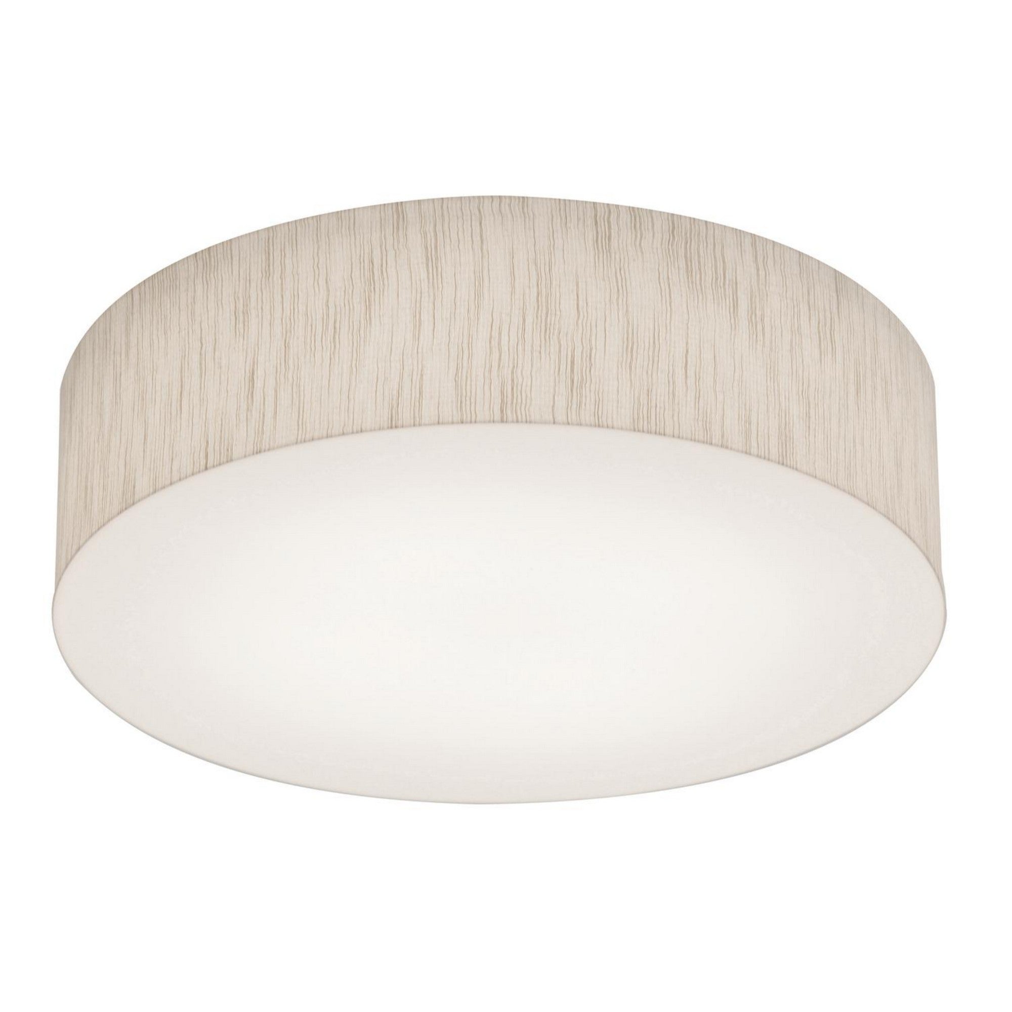 Anton 15 LED Flush Mount Ceiling Light with Motion Sensor - Jute Finish Modern Lighting Fixture for Hallway, Bedroom & Closet Energy Saving Indoor Use
