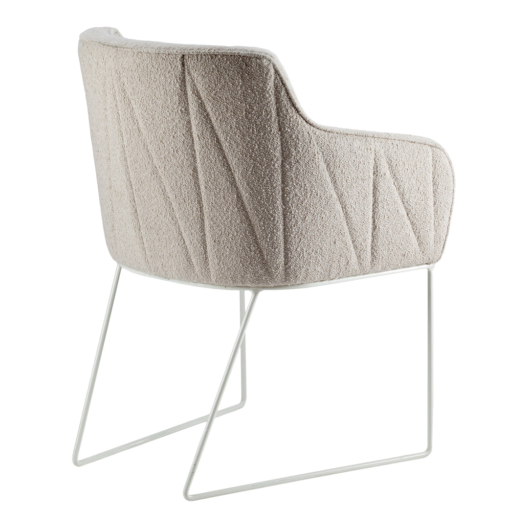 Croix Side Armchair - Modern Accent Chair for Living Room, Bedroom & Office - Comfortable Upholstered Armchair with Wooden Legs - Perfect for Reading, Relaxing & Home Decor