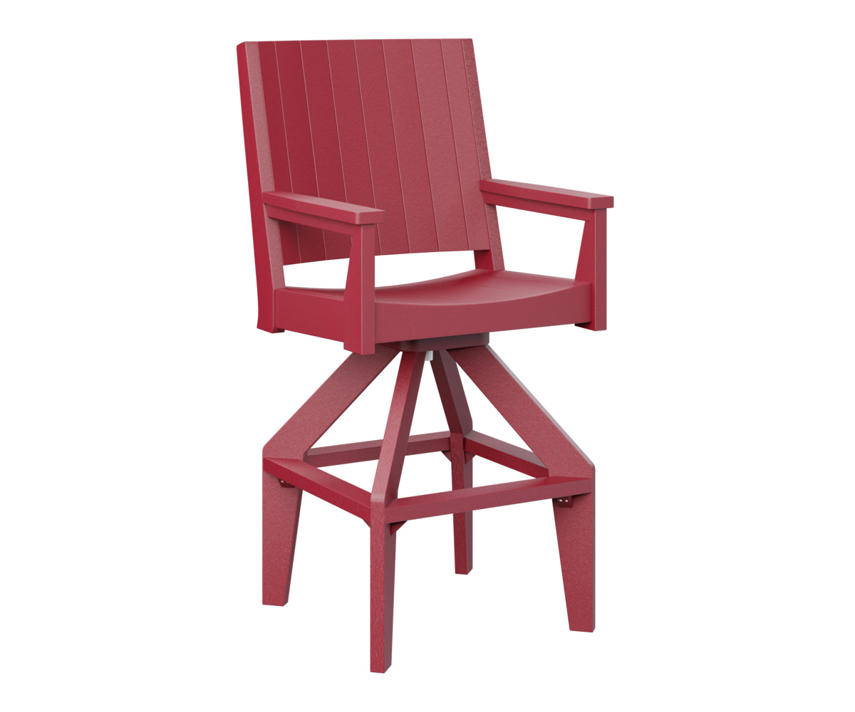 Berlin Gardens Mayhew Chat Swivel XT Chair - Outdoor Patio Conversation Chair with 360° Swivel Base, Weather-Resistant for Deck, Garden & Poolside Relaxation