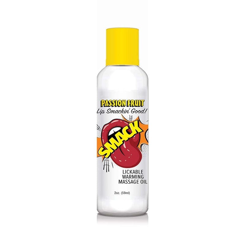 Smack Lickable Massage Oil - Passion Fruit Scented 2oz - Edible Body Oil for Couples Massage, Sensual Aromatherapy & Romantic Nights