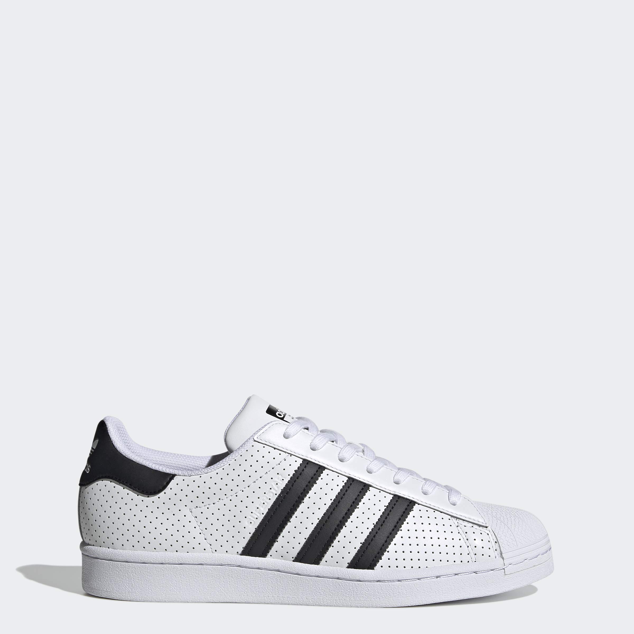 Adidas Originals Men's Superstar Sneakers - White/Black/White Colorway - Size 7 US - Classic Casual Shoes for Streetwear & Everyday Wear
