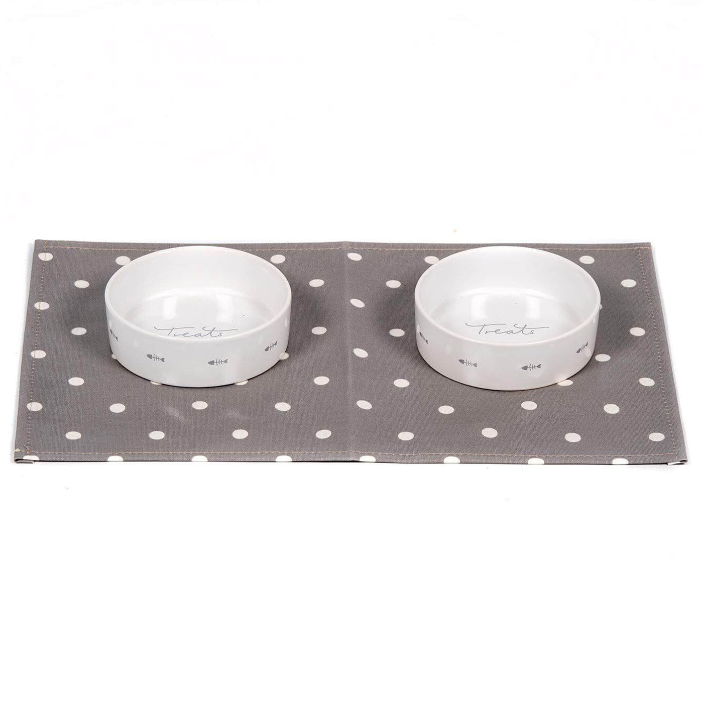 Waterproof Pet Feeding Placemat with Spots & Stripes Design - Non-Slip Dog & Cat Food Mat for Easy Cleaning - Perfect for Kitchen, Dining Room & Outdoor Use