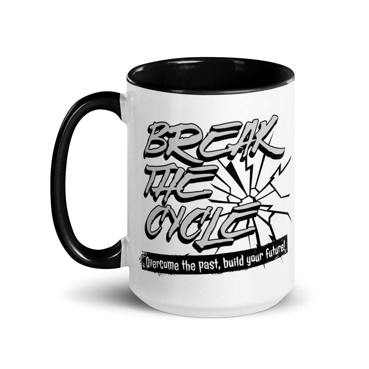 Break the Cycle Mug - Motivational Coffee Cup for Office, Home & Gifts - Inspirational Ceramic Mug for Tea, Hot Chocolate & Daily Use