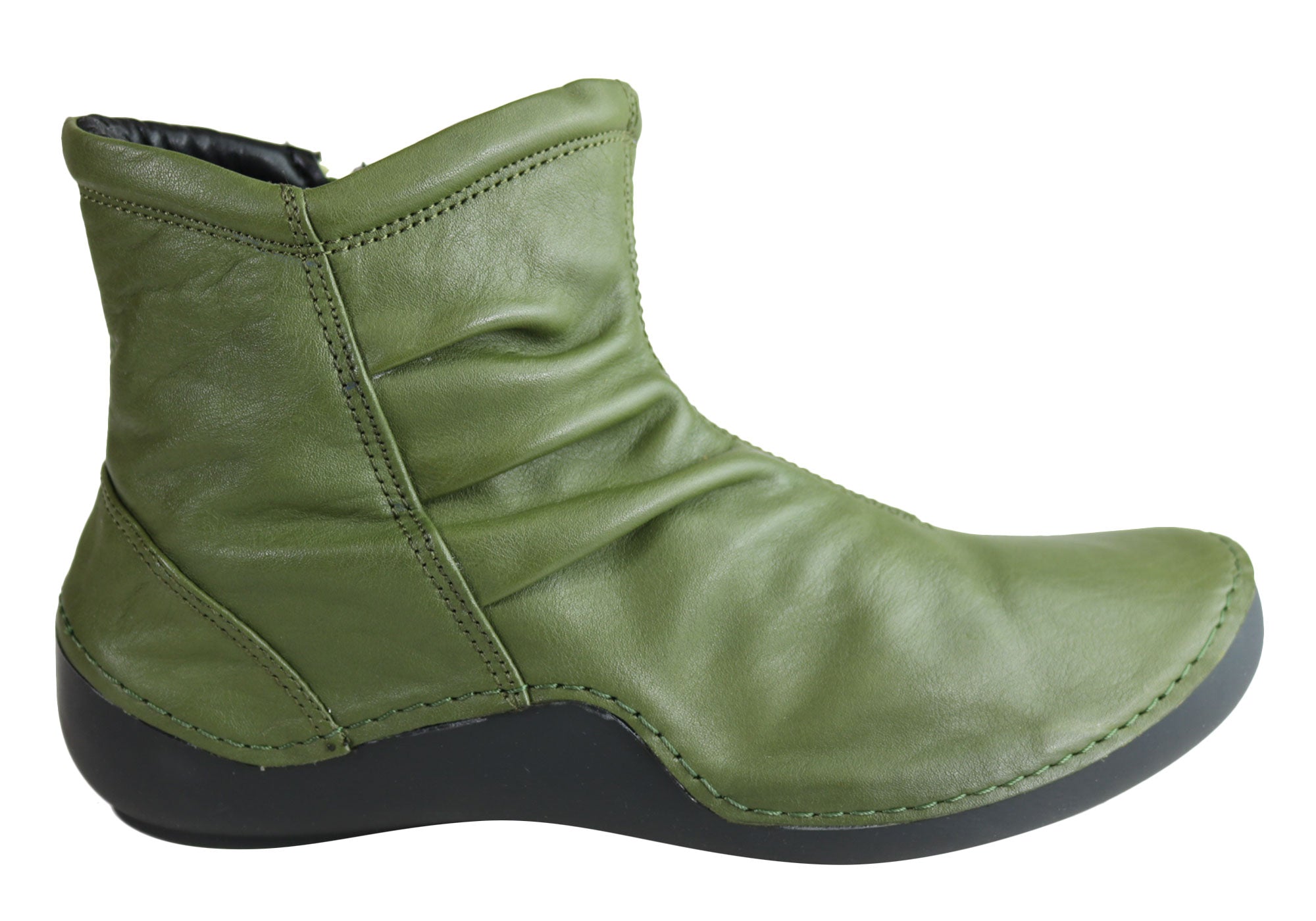 Orizonte Cidar Women's Comfortable Soft Leather Ankle Boots - European Style Fashion Shoes for Casual Wear & Outdoor Walking