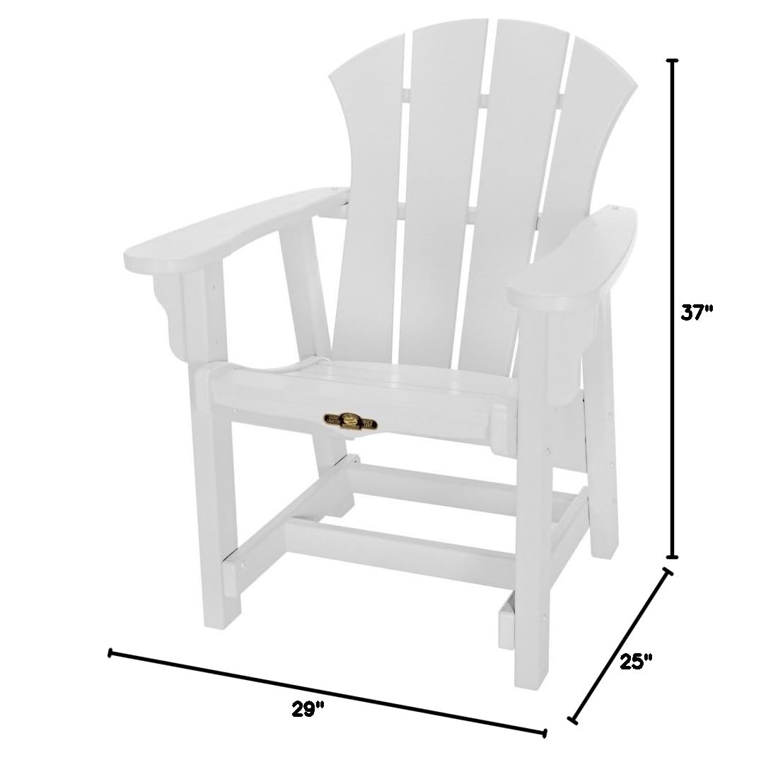 Pawley's Island Sunrise White Conversational Chair - Comfortable Lounge Chair for Living Room, Patio, or Sunroom Relaxation