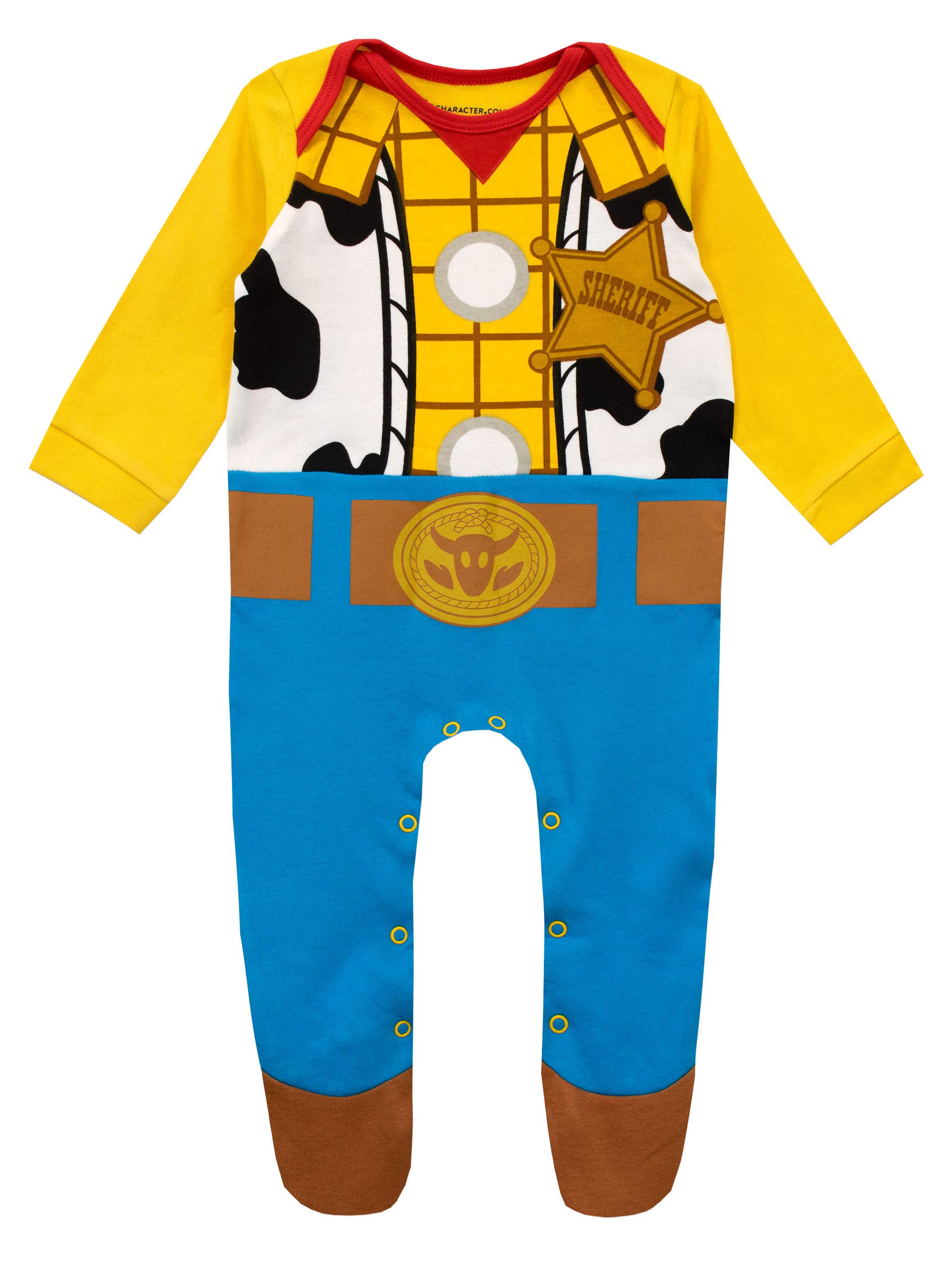 Disney Baby Boys' Toy Story Footie Pajamas - Soft Cotton One-Piece Sleepsuit with Snap Closure for Infants & Toddlers - Perfect for Bedtime, Playtime & Nursery Photos
