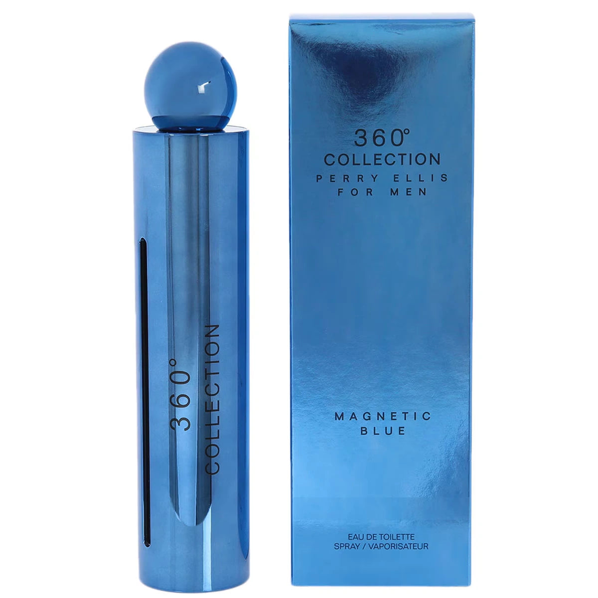 360 Collection Magnetic Blue 3.4 oz Eau de Toilette for Men - Fresh Long-Lasting Cologne for Everyday Wear & Special Occasions