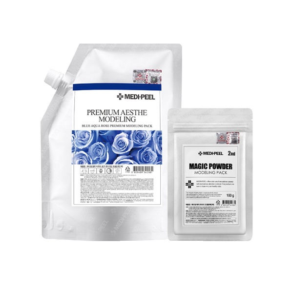 Medi Peel Blue Aqua Rose Premium Modeling Mask Set - Hydrating & Brightening Facial Treatment for Glowing Skin | Perfect for Spa Day, Self-Care Routine & Skin Rejuvenation