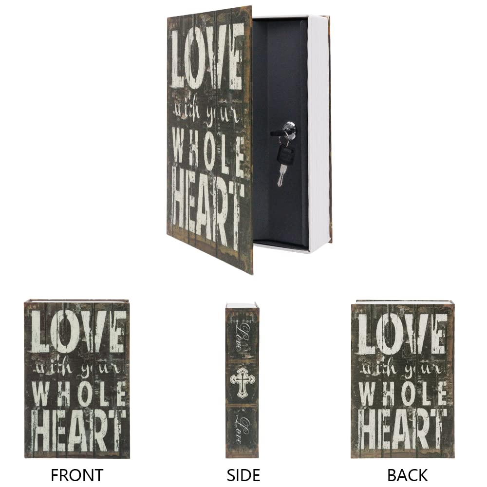 Diversion Book Safe Storage Box (9.5×6×2.2 Inches) - Dictionary Secret Safe with Key Lock - Hidden Book Safe for Valuables - Perfect for Home Security, Cash Storage & Jewelry Protection