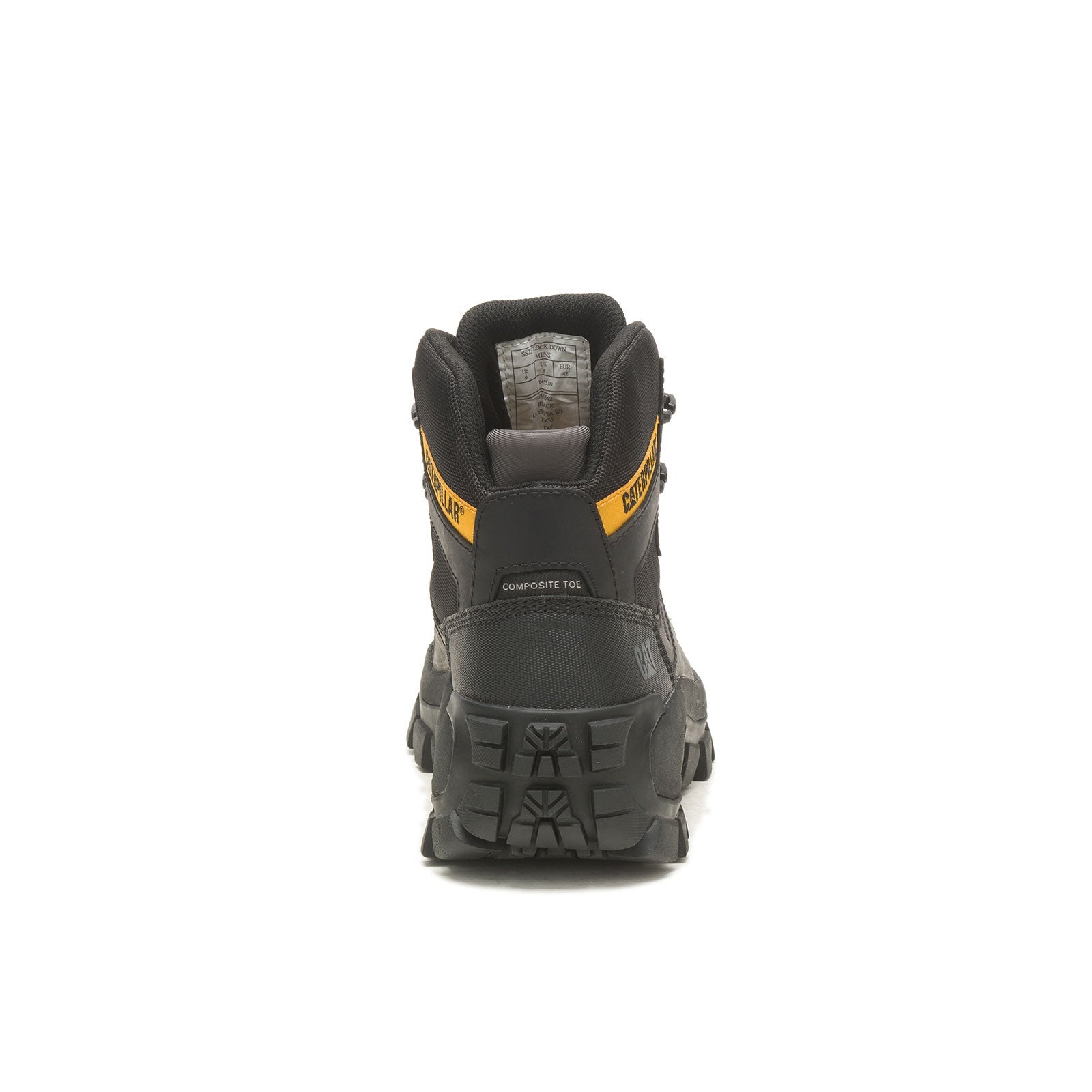 Invader Composite Toe Waterproof Hiking Work Boots for Men - Black Safety Shoes for Construction, Outdoor & Heavy Duty Work