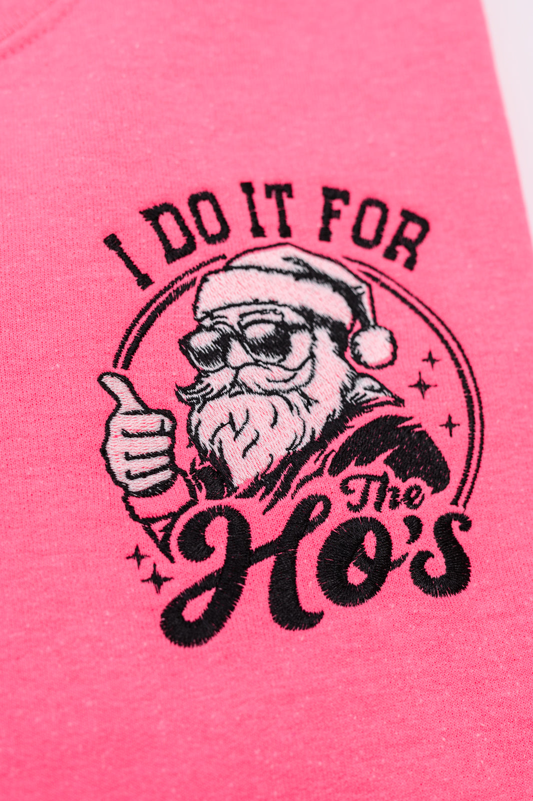 PREORDER: For The Hos Embroidered Sweatshirt - Women's Fashion Hoodie with Unique Design | Perfect for Casual Wear, Street Style & Gift Giving