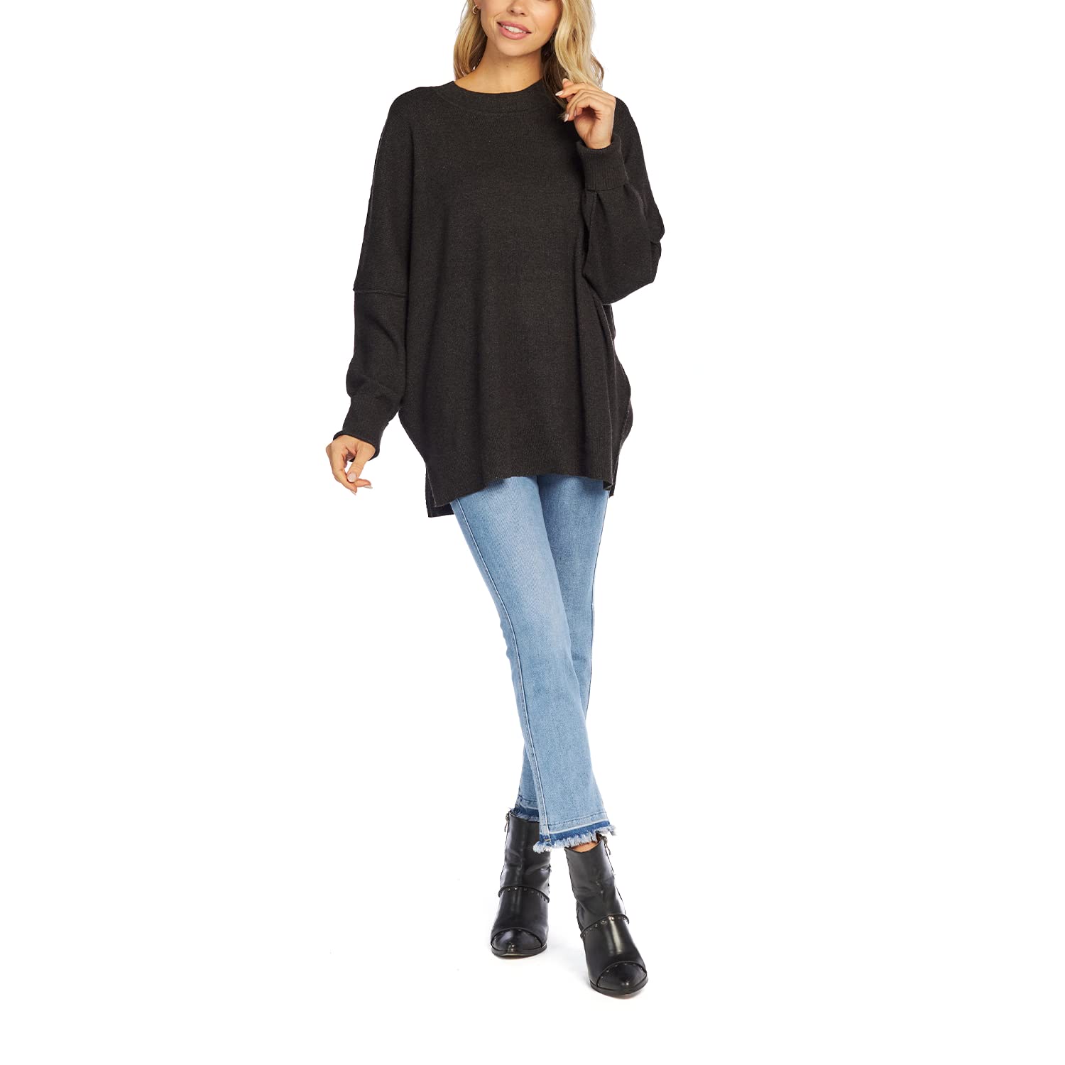 Mud Pie Women's Astrid Ribbed Sweater - Cozy Knit Pullover for Fall & Winter - Perfect for Casual Outfits, Office Wear & Holiday Gatherings