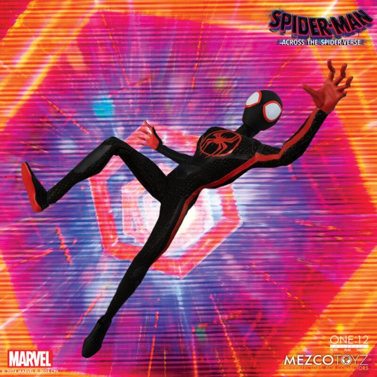 Miles Morales Spider-Man: Across the Spider-Verse One:12 Collective Action Figure - Premium Collectible for Marvel Fans & Movie Lovers - Perfect for Display, Gifts, and Comic Book Collections