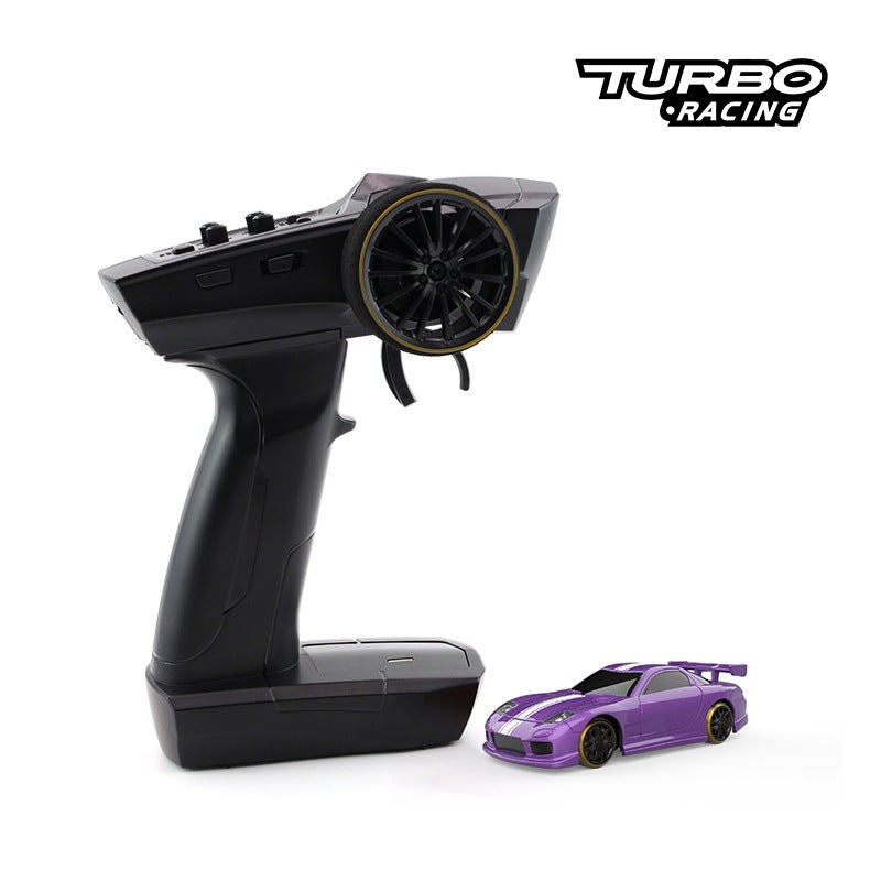 Turbo Racing C61 C62 C63 C64 RC Drift Car 1:76 Scale Mini Remote Control Vehicle with Built-in Gyroscope - Perfect for Indoor Racing, Drift Competitions & Collectors