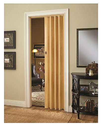 36x80 Folding Door Light Wood Brown - LTL Home Products Homestyle Echo Interior Sliding Barn Door - Perfect for Bedrooms, Closets & Room Dividers