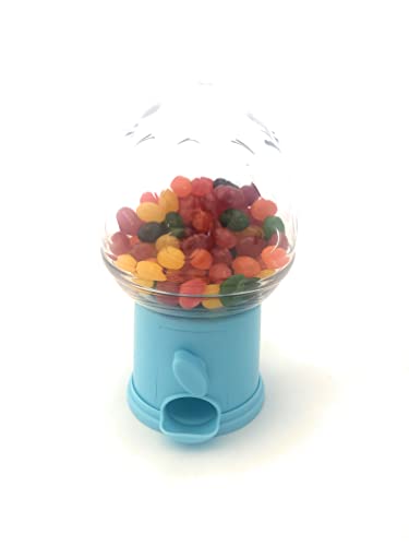 Easter Egg Blue Plastic Candy Dispenser with Jelly Beans - Fun Party Favors & Easter Basket Stuffers for Kids, Egg Hunt Prizes, Classroom Rewards, Holiday Treats