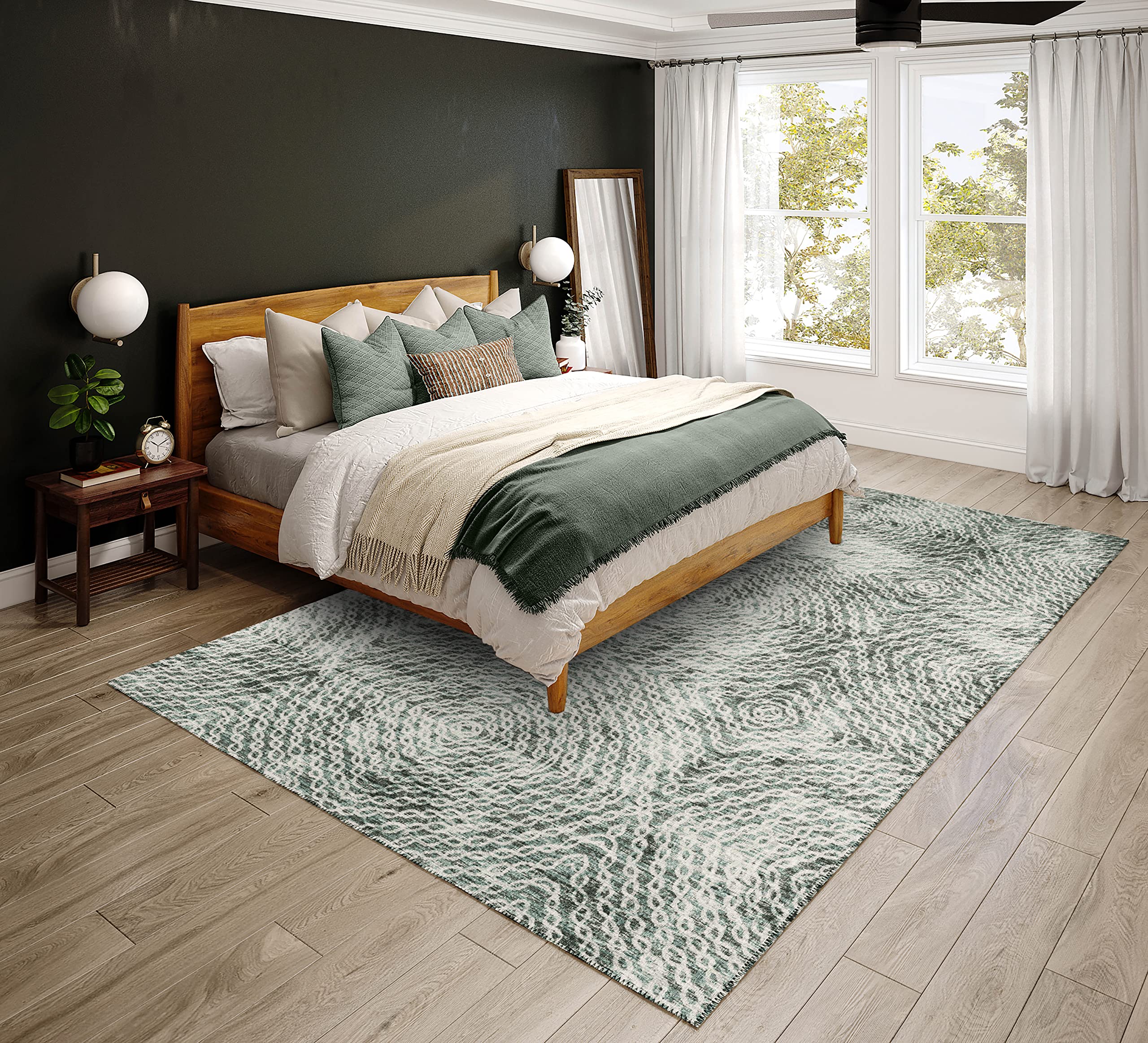 Addison Rugs Bravado ABV33 Ash Washable 9' x 12' Indoor Outdoor Area Rug - Machine Washable, Non-Shedding, Easy Clean - Perfect for Bedroom, Living Room, Dining Room, Kitchen, Entryway & Patio - Durable & Stylish Home Decor