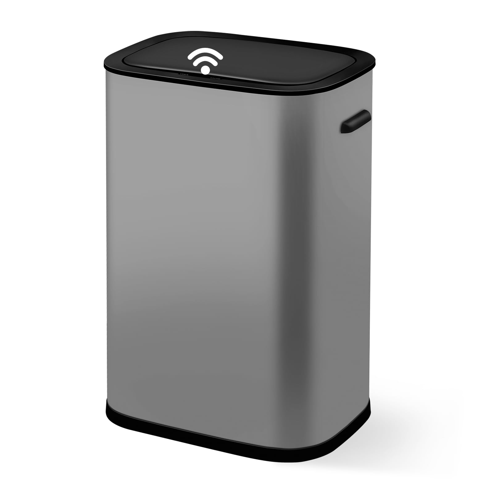 GAOMON 14.5 Gallon Automatic Trash Can with Lid - Touchless Motion Sensor Garbage Bin, 55L Stainless Steel Smart Waste Basket for Kitchen, Office, Bathroom & Bedroom (Gray) - Perfect for Hygienic Hands-Free Disposal in Home & Commercial Spaces