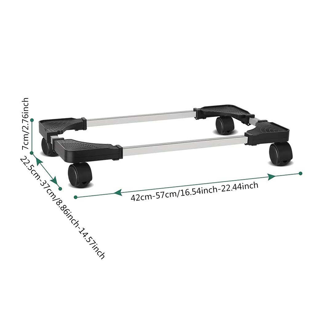 Limtula Adjustable Black ABS PC CPU Stand Holder - Tower Case Computer Stand Cart for Home & Office Desktop Setup
